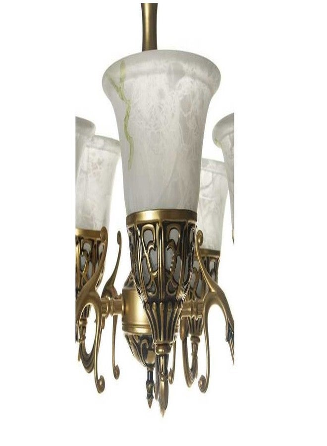 Whiteray Antique Wall Hanging Lamps and Chandeliers (Golden Antique, 5 Lamp Chandelier) - Image 5